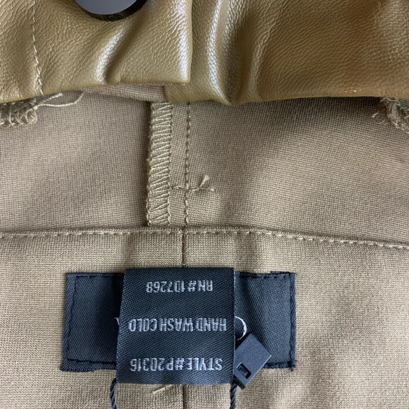 NWT $86 Gracia Faux Leather Panel Legging Pants - Picture 7 of 7